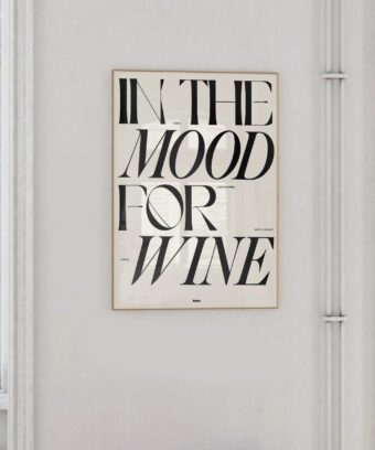 In the mood for wine poster minimal