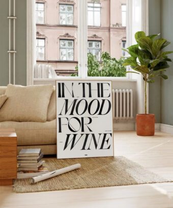 In the mood for wine poster minimal In the mood for wine poster minimal