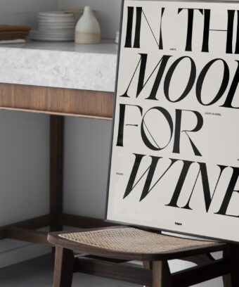 In the mood for wine poster minimal In the mood for wine poster minimal