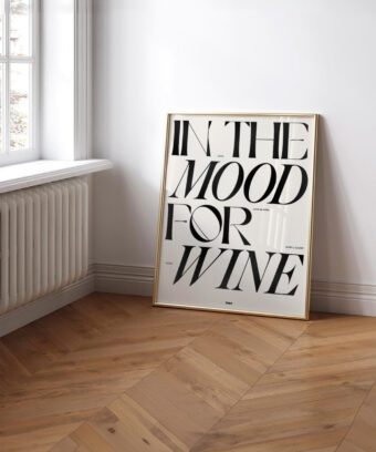 In the mood for wine poster minimal In the mood for wine poster minimal