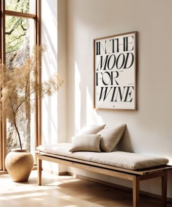 In the mood for wine poster minimal In the mood for wine poster minimal