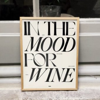 In the mood for wine poster minimal