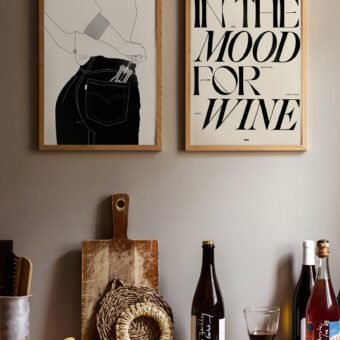 In the mood for wine poster minimal