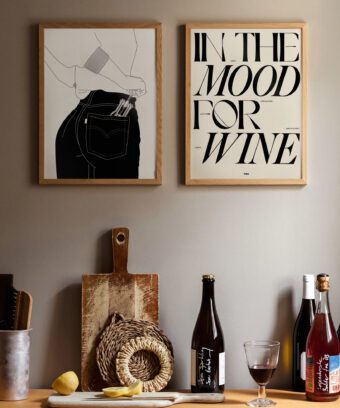 In the mood for wine poster minimal In the mood for wine poster minimal