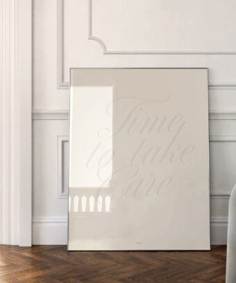 Time to take care poster minimalist Time to take care poster minimalist