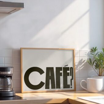 affiche Cafe minimaliste