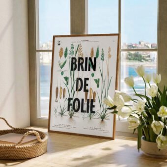 affiche botanique topo Brin de folie affiche botanique topo Brin de folie