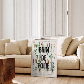 affiche botanique topo Brin de folie affiche botanique topo Brin de folie