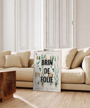 affiche botanique topo Brin de folie affiche botanique topo Brin de folie