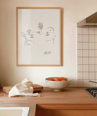 Coffee tastes better with you poster Coffee tastes better with you poster