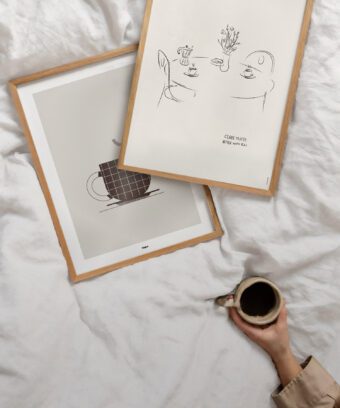 Coffee tastes better with you poster Coffee tastes better with you poster