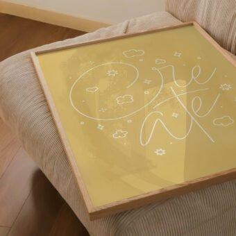 Create poster yellow