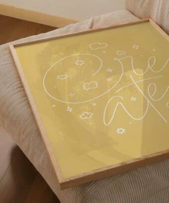 Create poster yellow