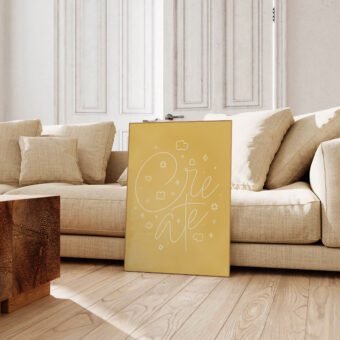 Create poster yellow