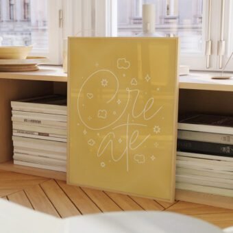 Create poster yellow