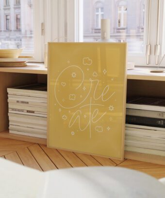 Create poster yellow