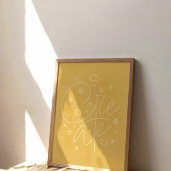 Create poster yellow