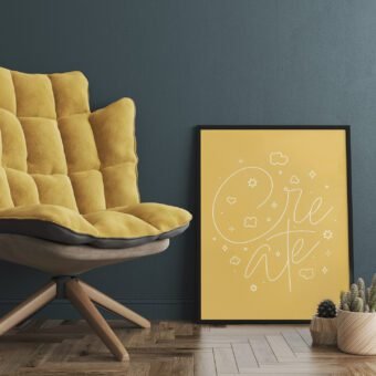 Create poster yellow