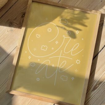 Create poster yellow