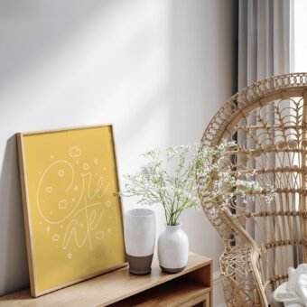 Create poster yellow