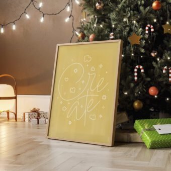 Create poster yellow