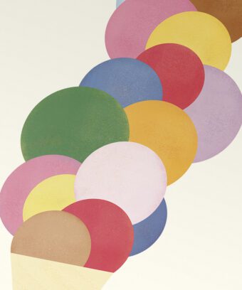 affiche boules de glaces Gelato