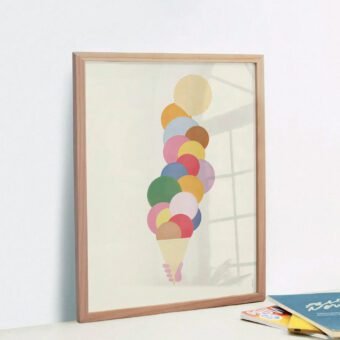 affiche boules de glaces Gelato