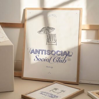 antisocial social club poster