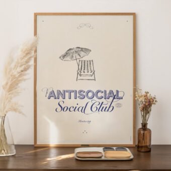 antisocial social club poster