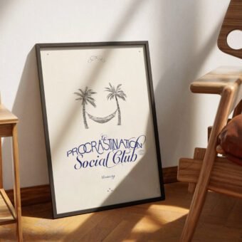 procrastination social club poster