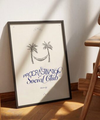 procrastination social club poster