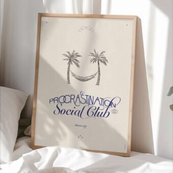 procrastination social club poster