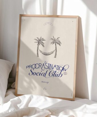 procrastination social club poster