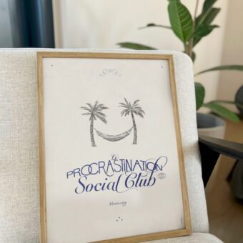 procrastination social club poster