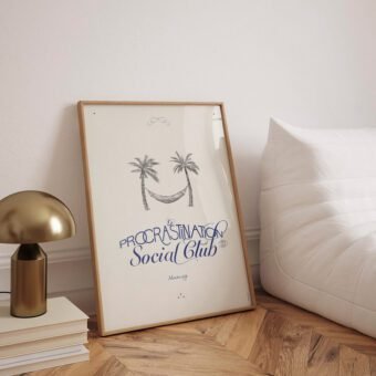 procrastination social club poster