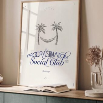 procrastination social club poster