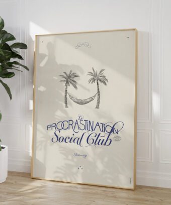 procrastination social club poster procrastination social club poster