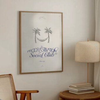 procrastination social club poster