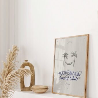 procrastination social club poster