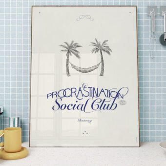 procrastination social club poster