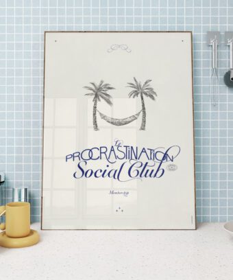 procrastination social club poster procrastination social club poster
