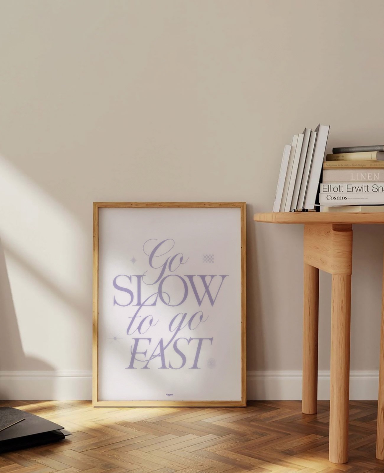 Go slow to go fast poster typo minimalist Go slow to go fast poster typo minimalist