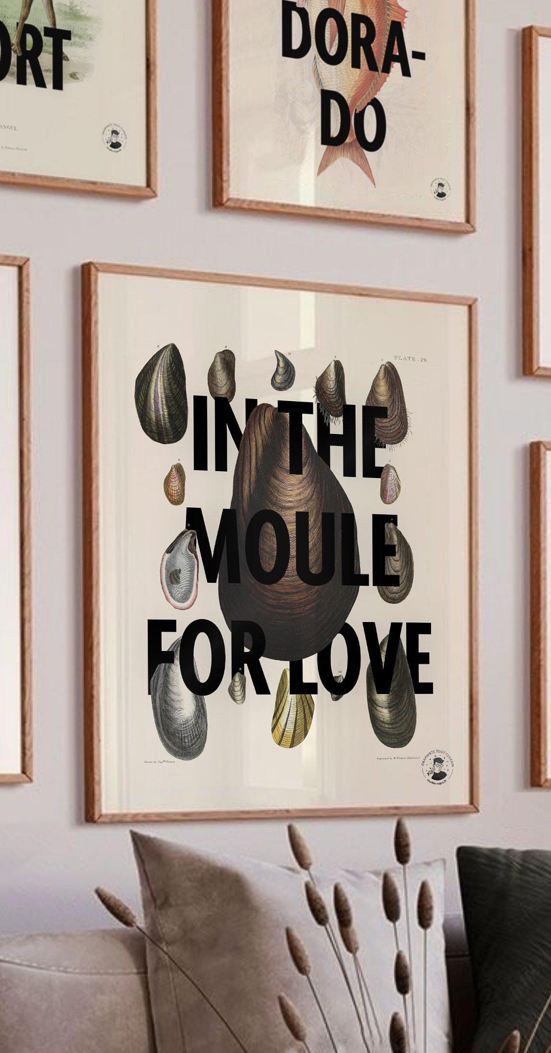 In the moule for love affiche vintage In the moule for love affiche vintage