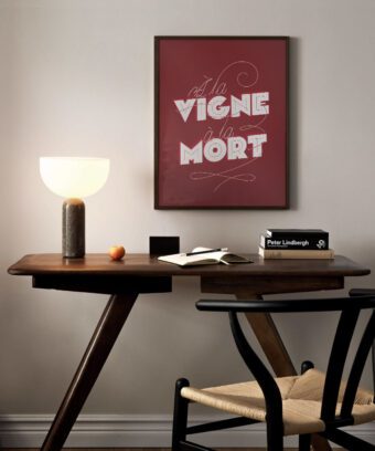 a la vigne a la mort affiche vin