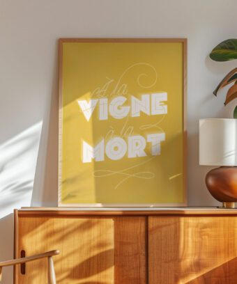 a la vigne a la mort affiche vin