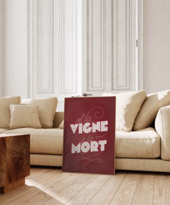 a la vigne a la mort affiche vin