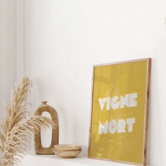 a la vigne a la mort affiche vin