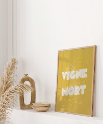 a la vigne a la mort affiche vin