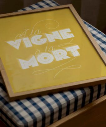 a la vigne a la mort affiche vin
