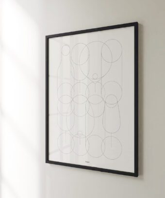 affiche Verres illustration graphique